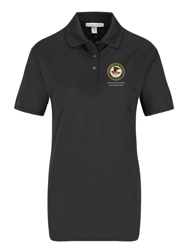 DOJ DEA Polo Shirt - Women's Short Sleeve - FEDS Apparel