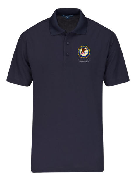DOJ FBI Polo Shirt - Men's Short Sleeve - FEDS Apparel