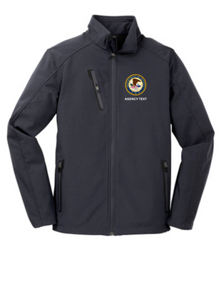 Department of Justice - Tactical Men's Soft Shell Jacket - FEDS Apparel