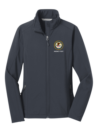 Department of Justice - Women's Soft Shell Jacket - FEDS Apparel