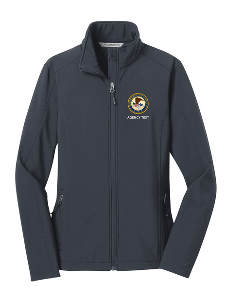 Department of Justice - Women's Soft Shell Jacket - FEDS Apparel