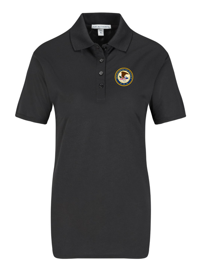 Department of Justice Polo Shirt - Women's Short Sleeve - FEDS Apparel