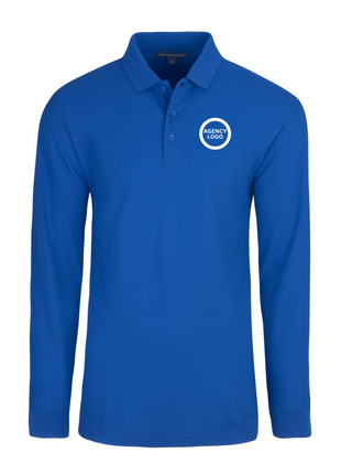Men's Long Sleeve Agency Polo - FEDS Apparel