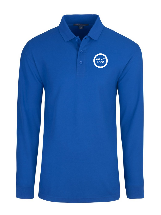 Men's Long Sleeve Agency Polo - FEDS Apparel