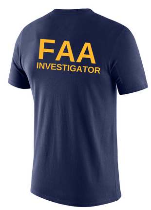 FAA Investigator Agency Identifier T Shirt - Short Sleeve - FEDS Apparel