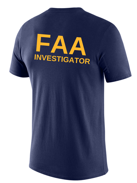 FAA Investigator Agency Identifier T Shirt - Short Sleeve - FEDS Apparel