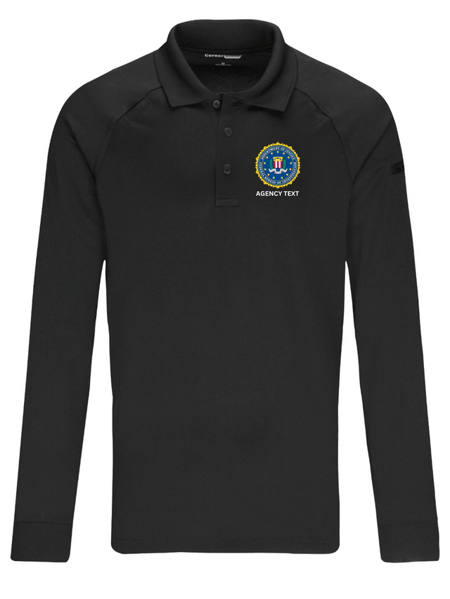 TACTICAL Federal Bureau of Investigation Polo - Men's Long Sleeve - FEDS Apparel