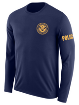 DHS POLICE Agency Identifier T Shirt - Long Sleeve - FEDS Apparel
