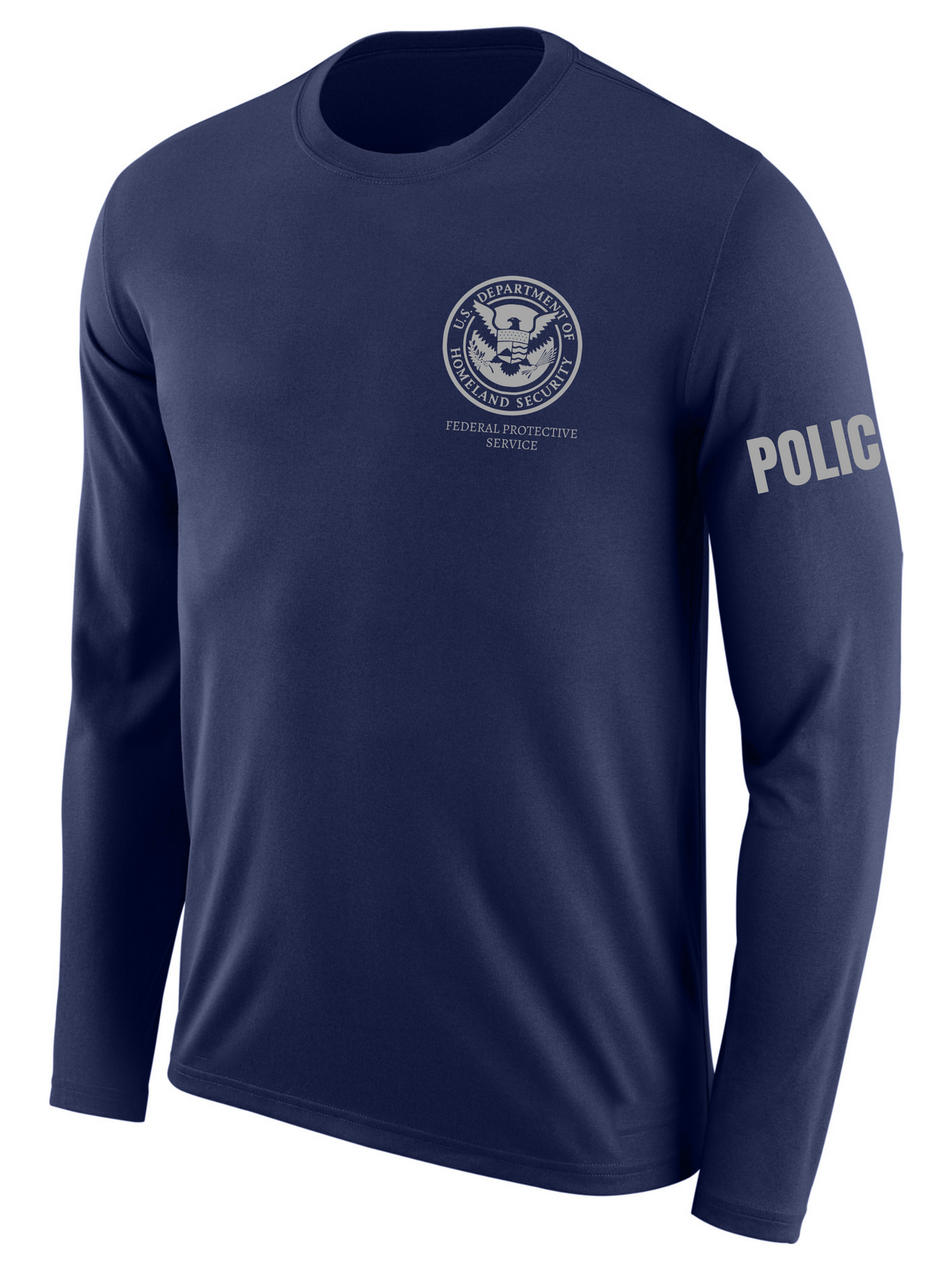 SUBDUED DHS FPS Agency Identifier T Shirt - Long Sleeve - FEDS Apparel