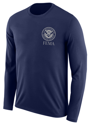 SUBDUED FEMA Disaster Relief Agency Identifier T Shirt - Long Sleeve - FEDS Apparel