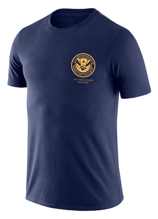 DHS U.S. Coast Guard Auxiliary Agency Identifier T Shirt - Short Sleeve - FEDS Apparel