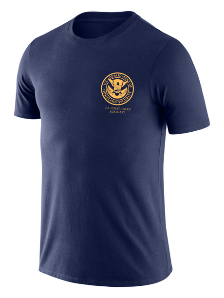 DHS U.S. Coast Guard Auxiliary Agency Identifier T Shirt - Short Sleeve - FEDS Apparel