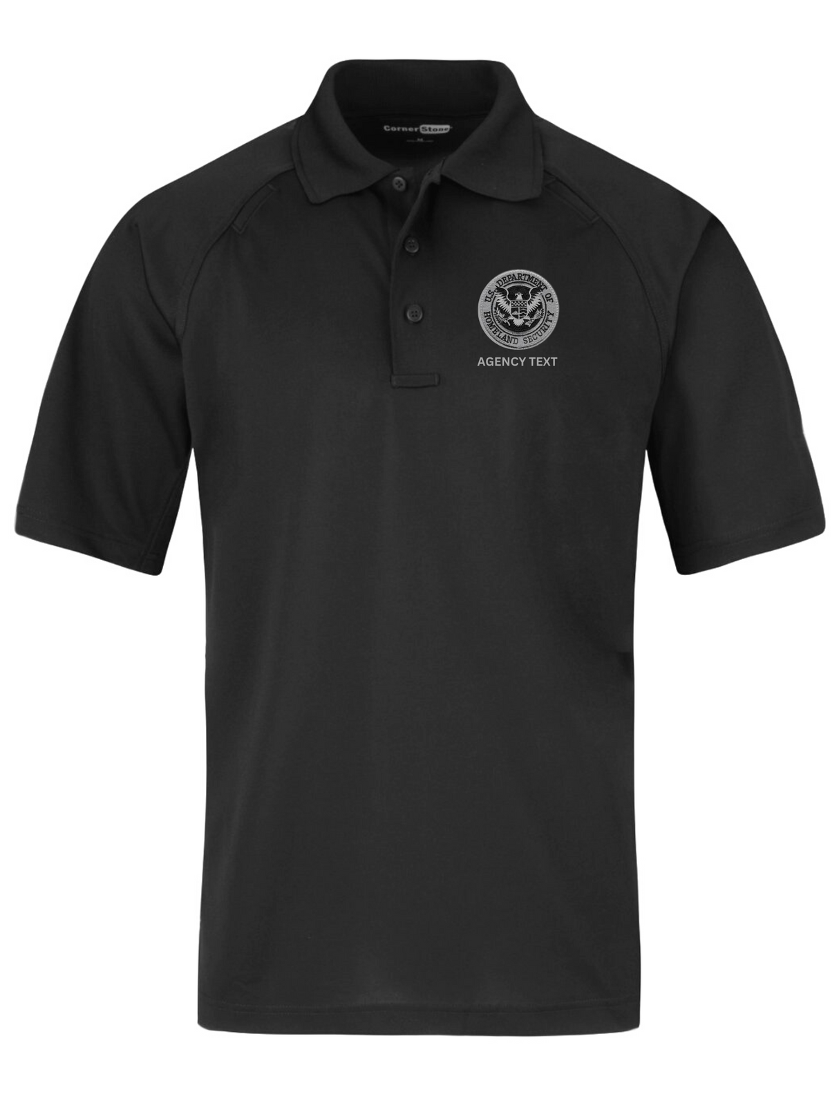 TACTICAL (Ghost Effect) Dept of Homeland Security Polo- Men's Short Sleeve - FEDS Apparel