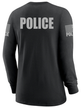 Black Police Women's Shirt - Long Sleeve - FEDS Apparel