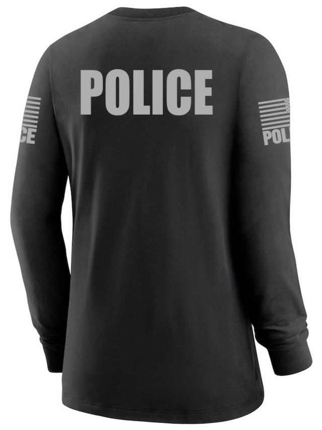 Black Police Women's Shirt - Long Sleeve - FEDS Apparel
