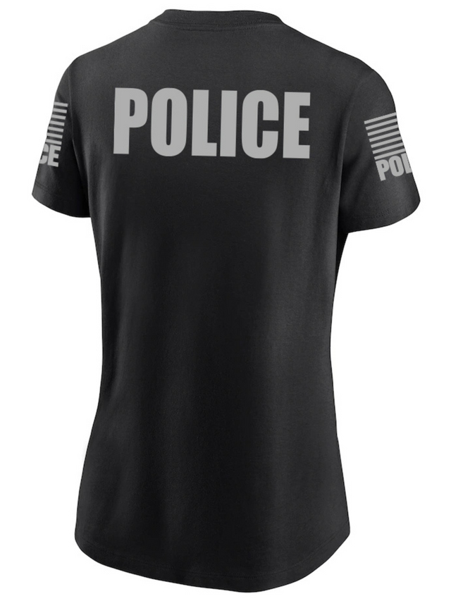 Black Police Women's Shirt - Short Sleeve - FEDS Apparel