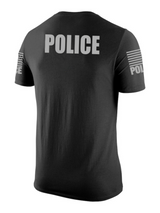 Black Police Men's Shirt - Short Sleeve - FEDS Apparel