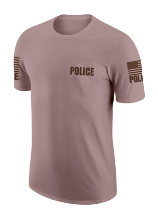 Tan Police Men's Shirt - Short Sleeve - FEDS Apparel