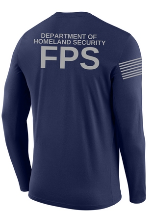 SUBDUED DHS FPS Agency Identifier T Shirt - Long Sleeve - FEDS Apparel