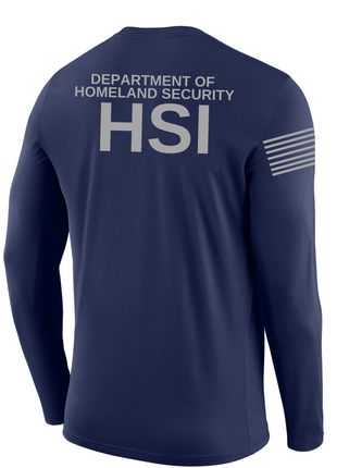 SUBDUED HSI Agency Identifier T Shirt - Long Sleeve - FEDS Apparel