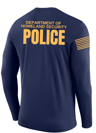 DHS POLICE Agency Identifier T Shirt - Long Sleeve - FEDS Apparel