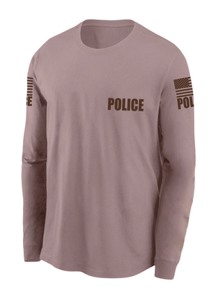 Tan Police Men's Shirt - Long Sleeve - FEDS Apparel