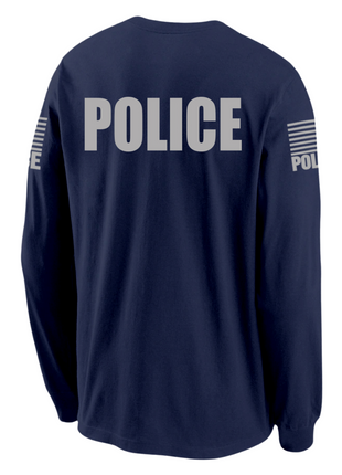 mens long sleeve police shirt