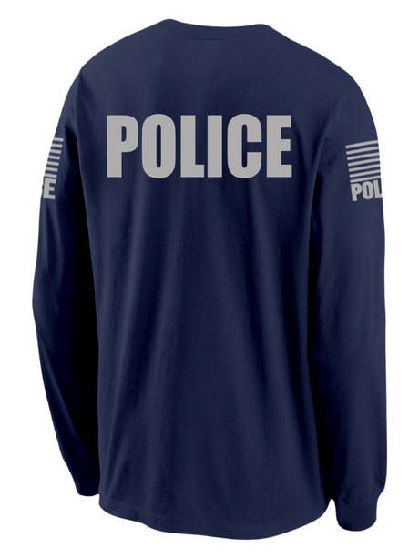 mens long sleeve police shirt