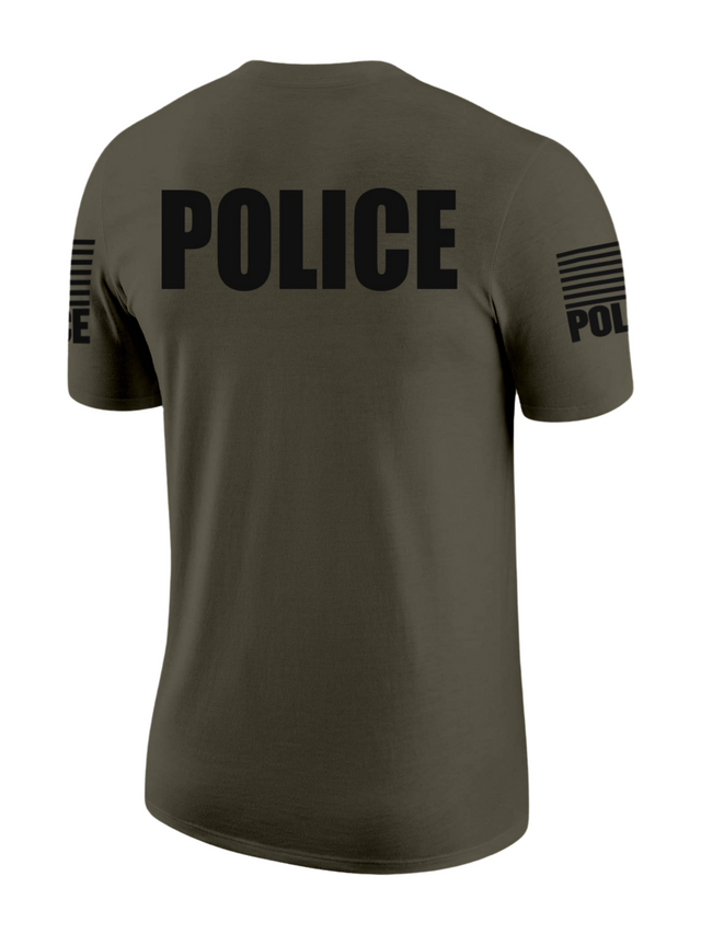 Drab Green Police Men's Shirt - Short Sleeve - FEDS Apparel