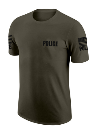 Drab Green Police Men's Shirt - Short Sleeve - FEDS Apparel