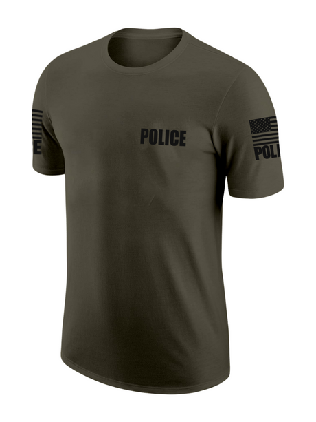 Drab Green Police Men's Shirt - Short Sleeve - FEDS Apparel