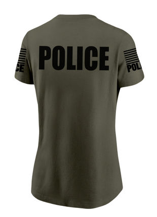 Womens law enforcement olive drab green police shirt