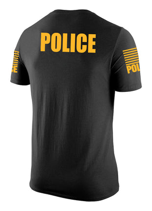 Black Police Men's Shirt - Short Sleeve - FEDS Apparel