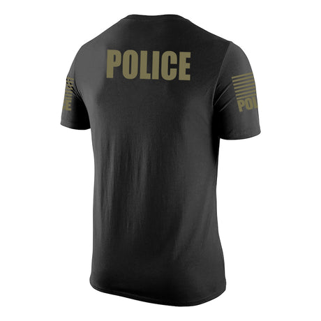 Black Police Men's Shirt - Short Sleeve - FEDS Apparel