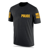 Black Police Men's Shirt - Short Sleeve - FEDS Apparel