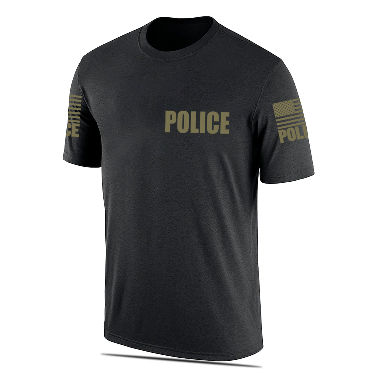 Black Police Men's Shirt - Short Sleeve - FEDS Apparel