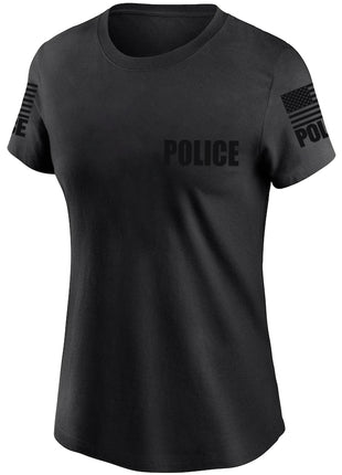 Black Police Women's Shirt - Short Sleeve - FEDS Apparel