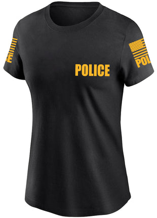 Black Police Women's Shirt - Short Sleeve - FEDS Apparel