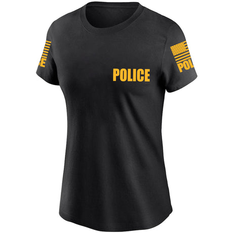 Black Police Women's Shirt - Short Sleeve - FEDS Apparel