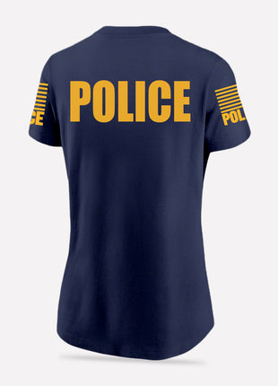 Navy Blue Police Women's Shirt - Short Sleeve - FEDS Apparel
