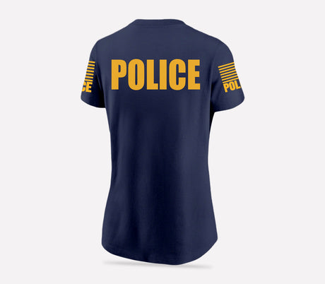 Navy Blue Police Women's Shirt - Short Sleeve - FEDS Apparel