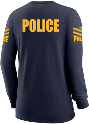 Navy Blue Police Women's Shirt - Long Sleeve - FEDS Apparel