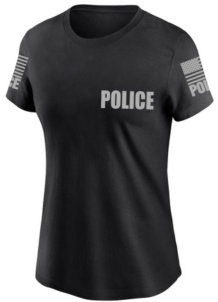 Black Police Women's Shirt - Short Sleeve - FEDS Apparel