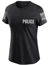Black Police Women's Shirt - Short Sleeve - FEDS Apparel