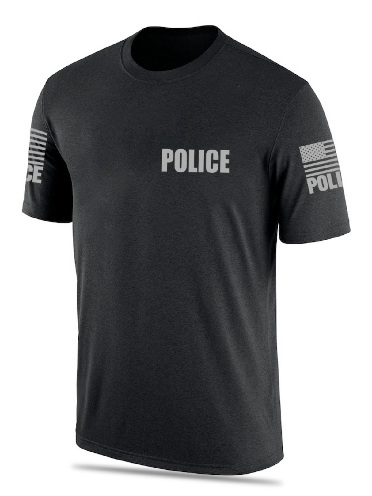 Black Police Men's Shirt - Short Sleeve - FEDS Apparel