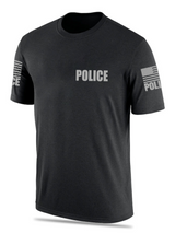 Black Police Men's Shirt - Short Sleeve - FEDS Apparel