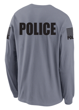 gray police officer law enforcement shirt