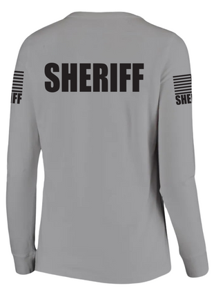Gray Sheriff Women's Shirt - Long Sleeve - FEDS Apparel