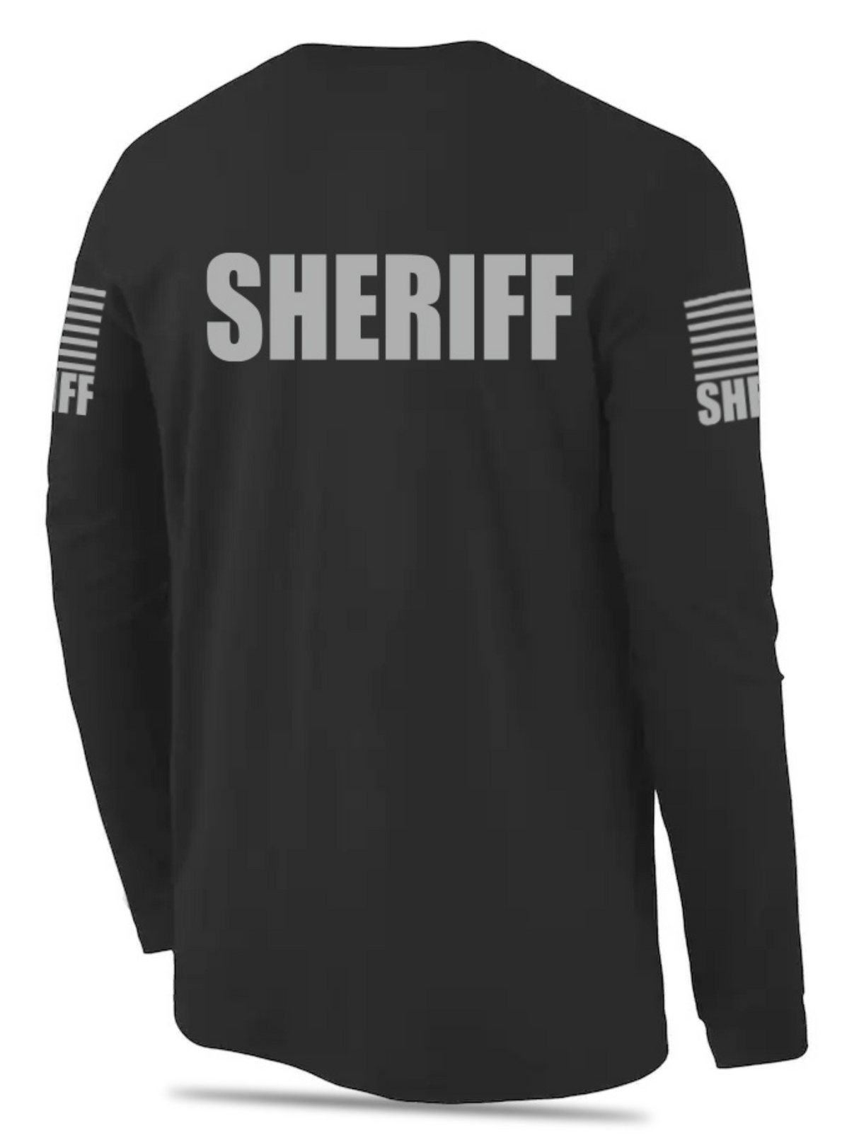 Black Sheriff Men's Shirt - Long Sleeve - FEDS Apparel