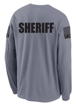 Gray Sheriff Men's Shirt - Long Sleeve - FEDS Apparel